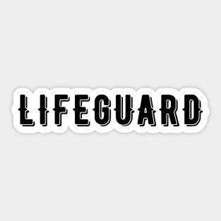 Lifeguard Sticker